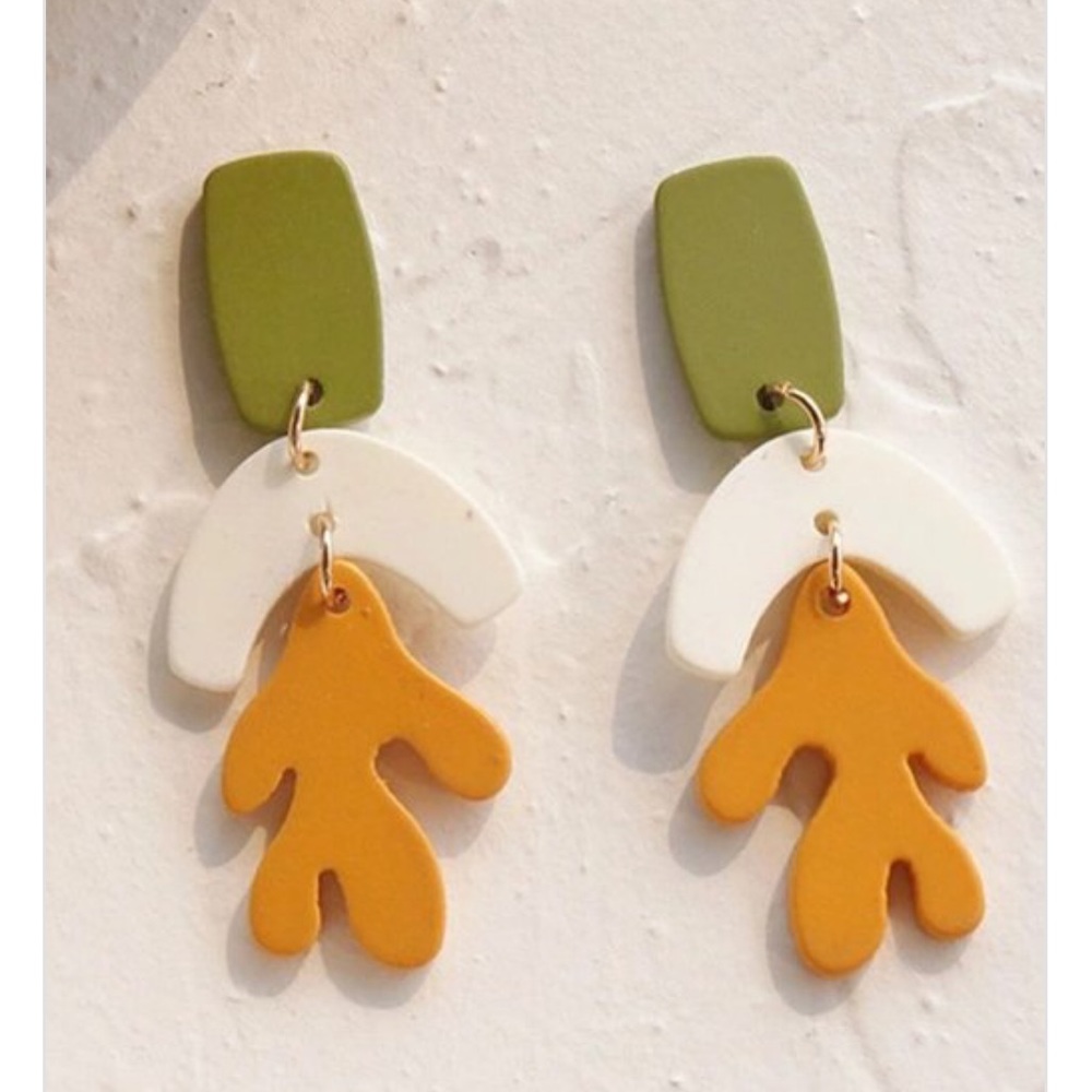NEW Boho geometric statement earrings